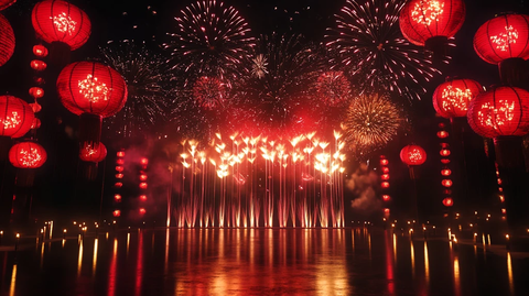 尼山圣境烟火表演