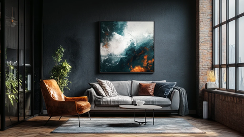 客厅挂画在色渐变