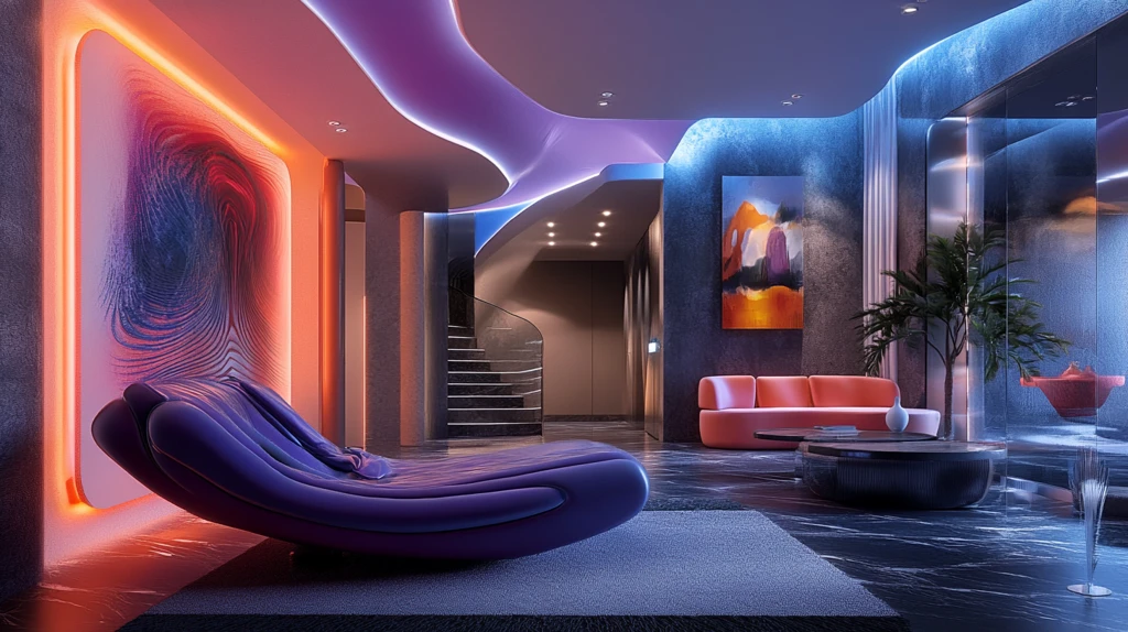 霓虹灯感现代风