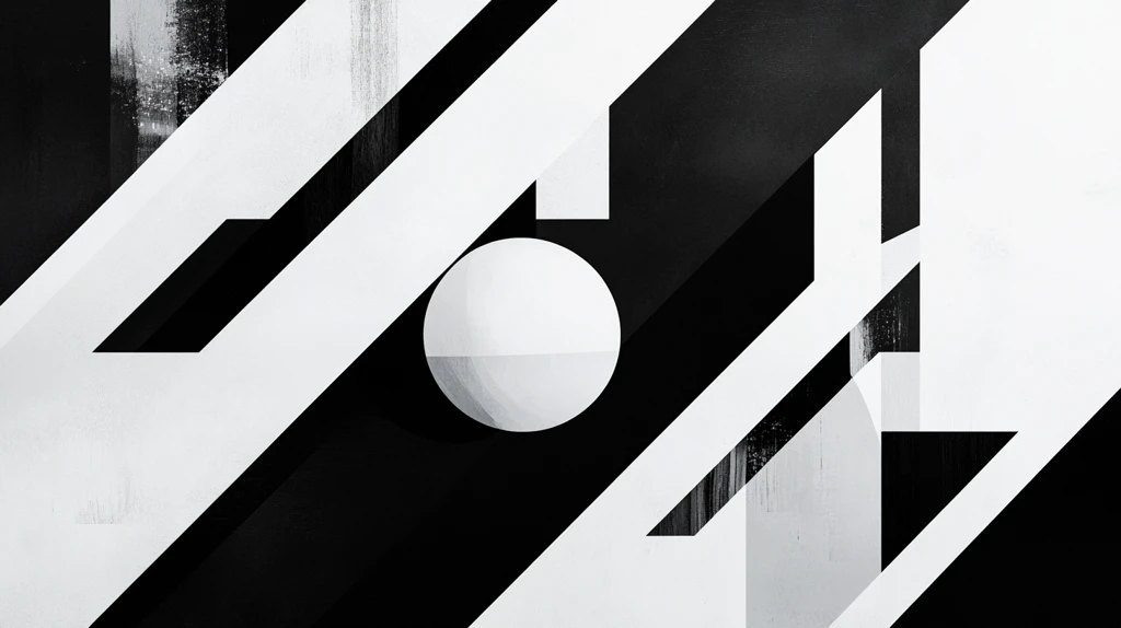 黑白几何装饰艺术