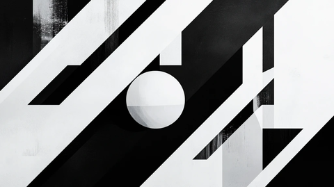 黑白几何装饰艺术