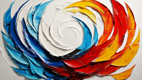 抽象凤凰图形奇彩旋