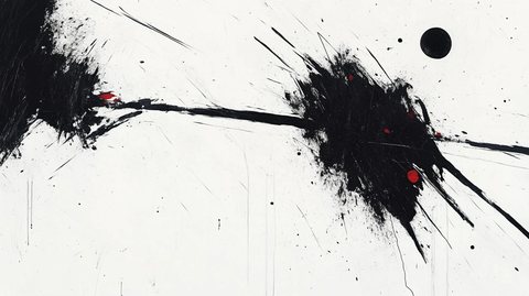 墨痕墨韵简约大气泼墨