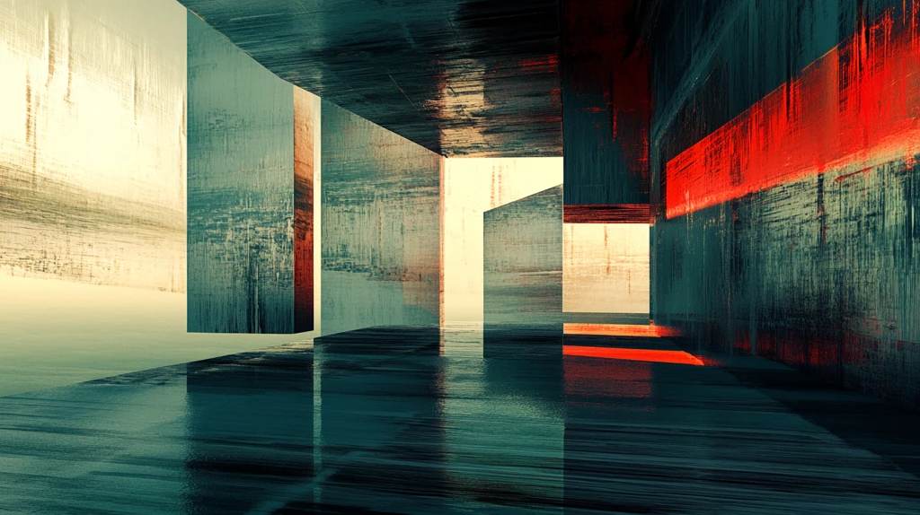 抽象艺术建筑背景墙