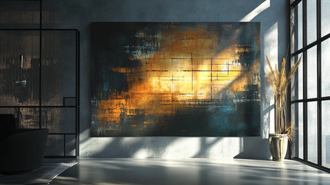 抽象油画背景墙纸