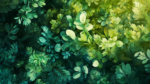 高清植物喷绘背景