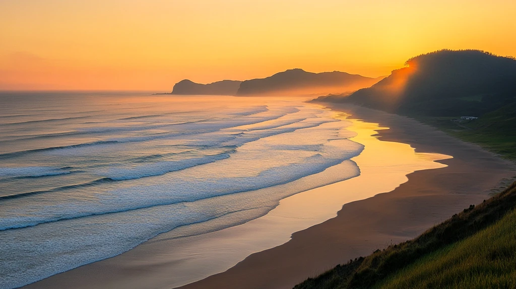 丁字湾海岸晨光