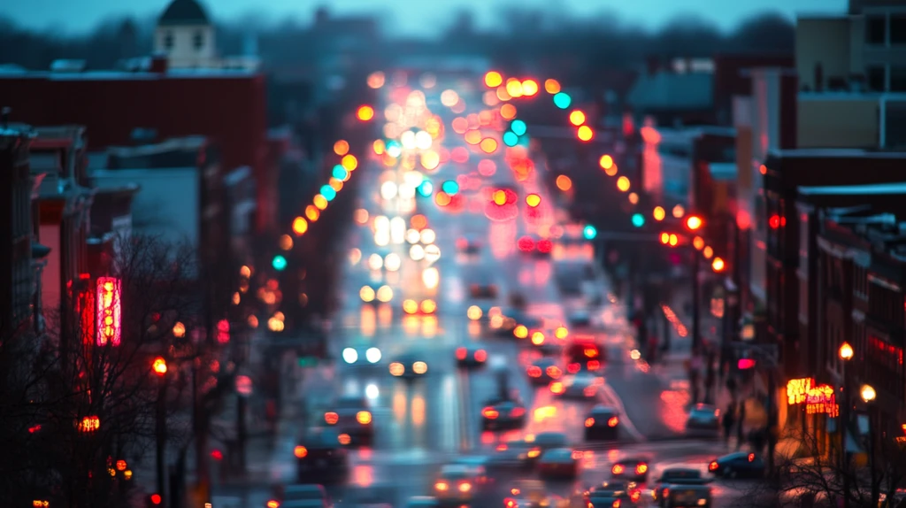 雨后街景美丽街景