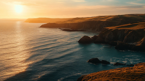 辽阔海岸自然风光旅行