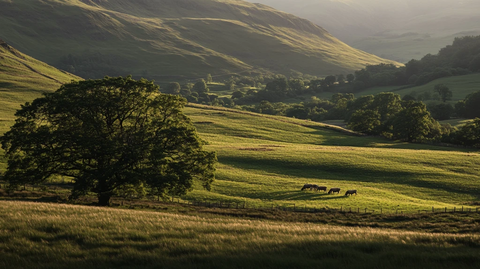 草原一棵树一匹马
