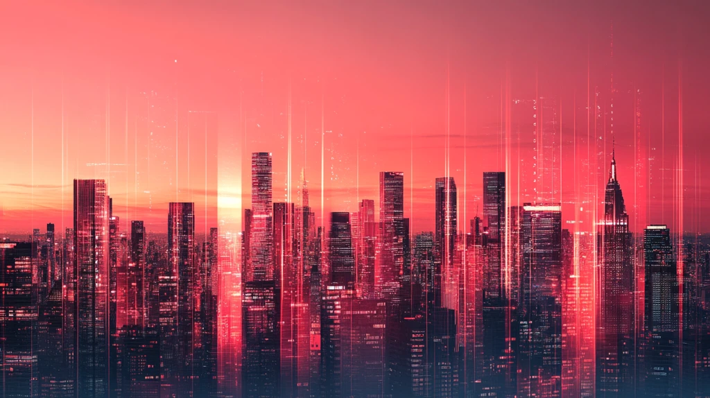 现代科技城市缤纷炫彩