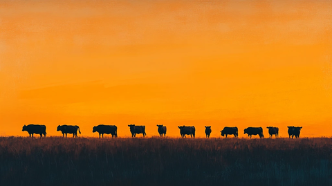 暮归的牛群