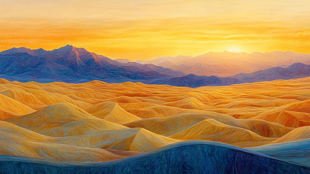 金色山脉立体山脉