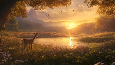 阳光与长生鹿