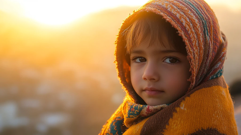 冬日阳光儿童写真