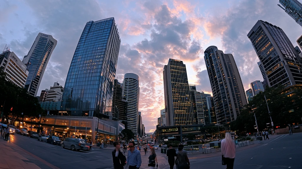 城市天际线夜景