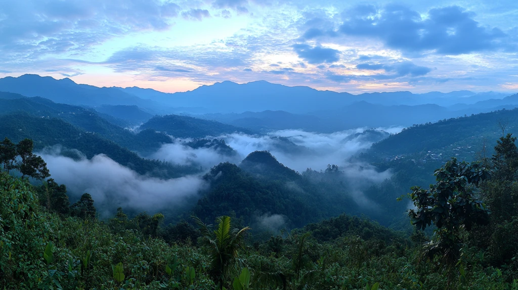 石潭云海全景图