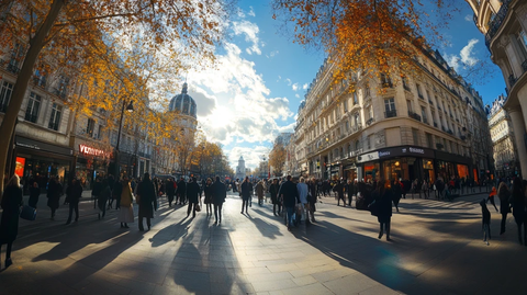 街头风光全景图