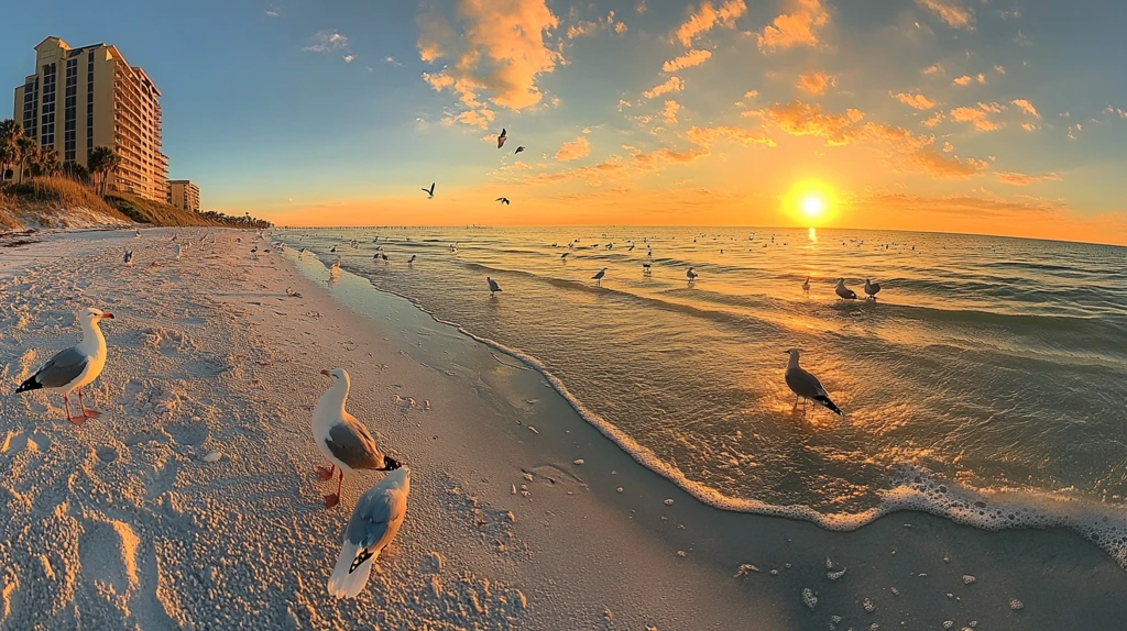 海滨全景图风景