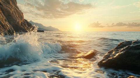 盐洲岛黑排角日落