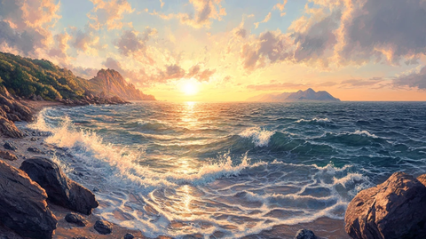 海洋风光全景图