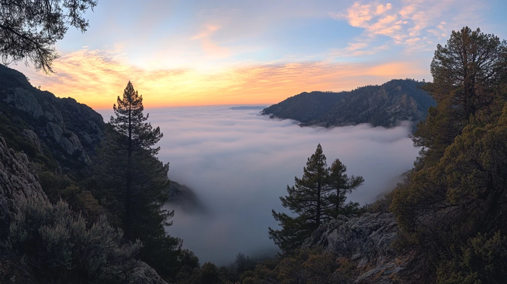 哈纳斯风景云雾日出