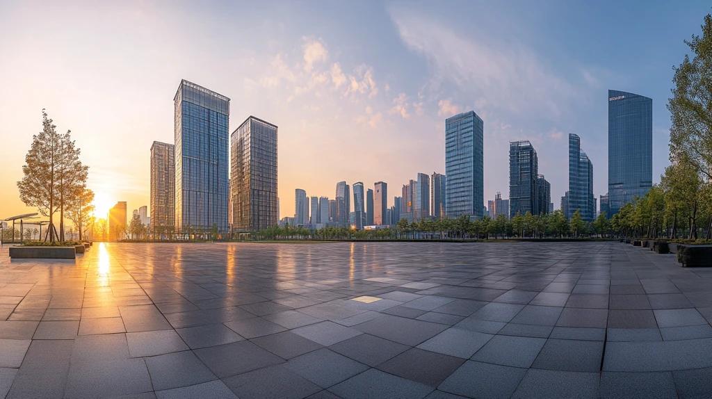 金融城日出风光