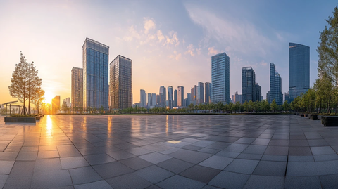 金融城日出风光