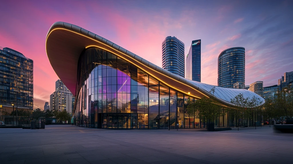 保利剧院傍晚风光