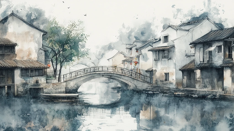 唯美浪漫江南水乡风情