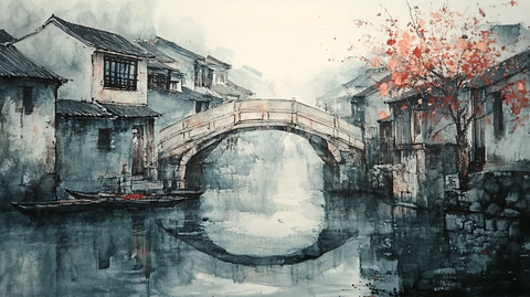 唯美浪漫江南水乡风情