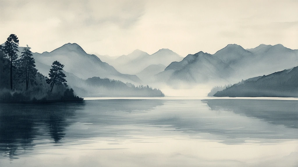 大江湖畔禅意山水