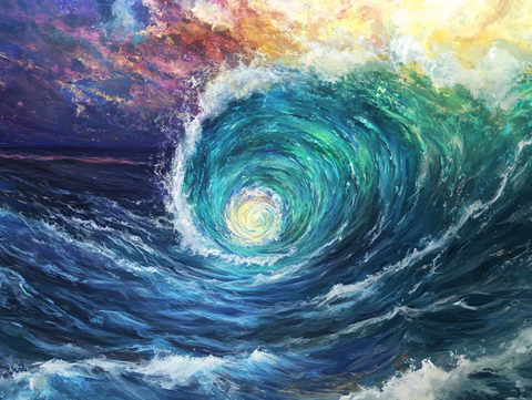 海洋流体画宇宙