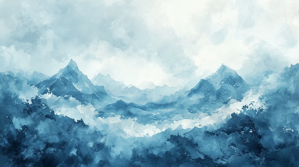 唯美意境彩墨山水