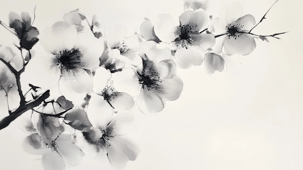 水墨梅花壁纸