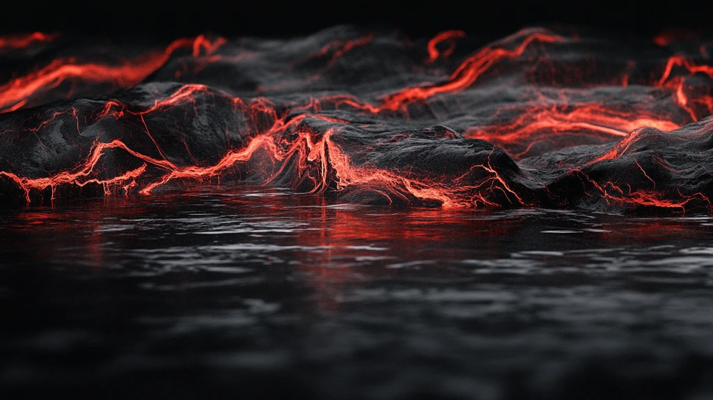 发光的熔岩脉