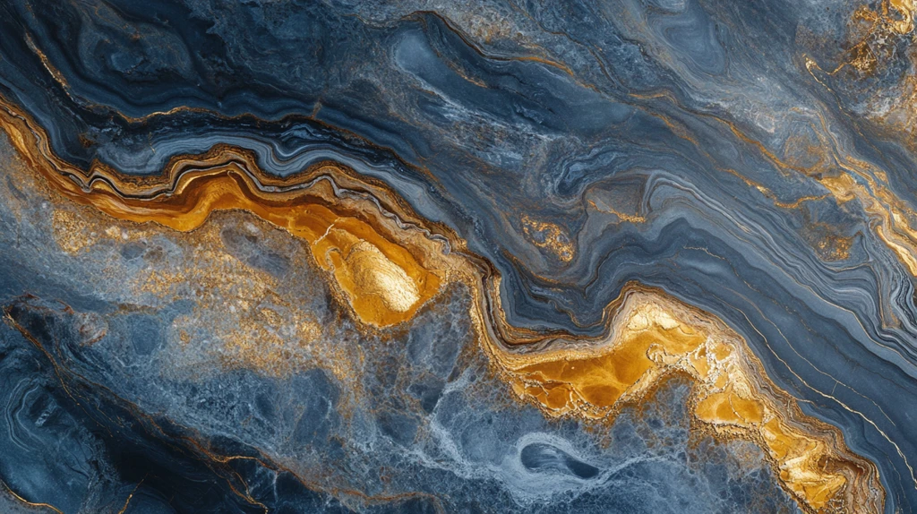 蓝色流体创意抽象画