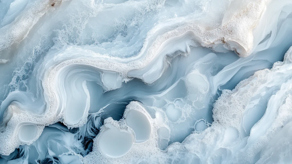 蓝色流体创意抽象画