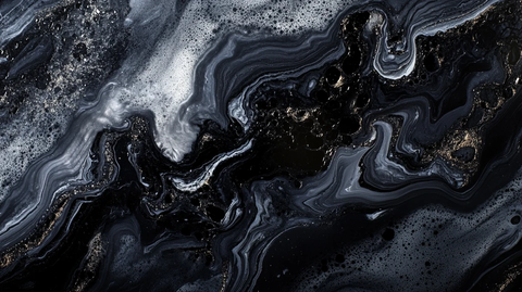 蓝色流体创意抽象画