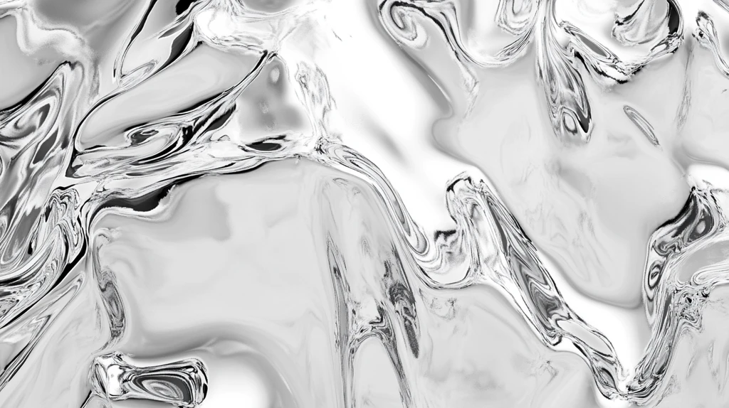 银色液态金属背景