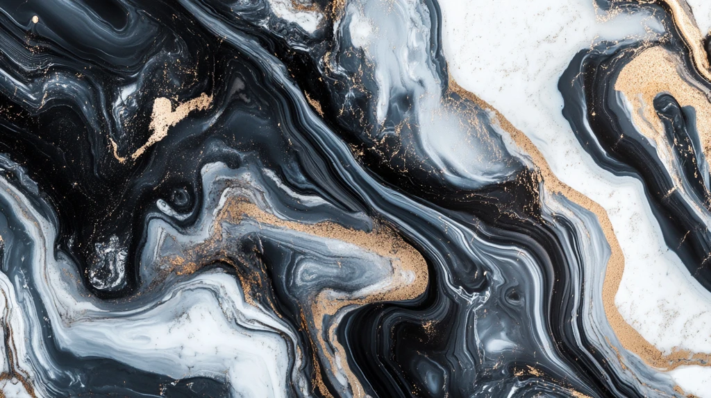 蓝色流体创意抽象画