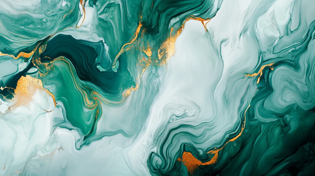 抽象炫彩流体画