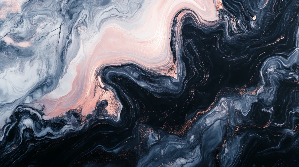 抽象炫彩流体画