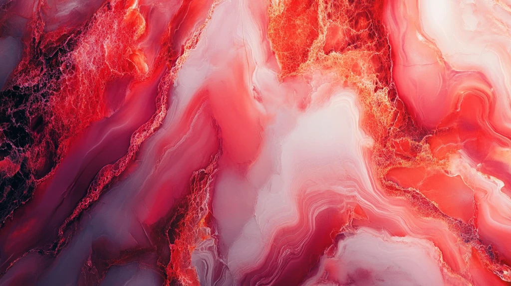 红色流体创意大理石纹