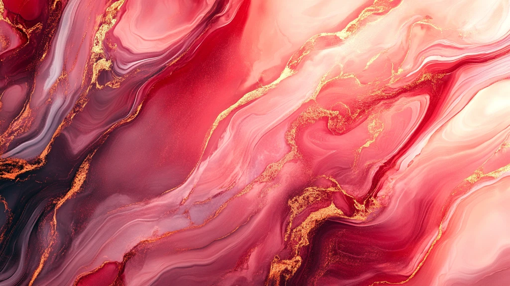红色流体创意大理石纹