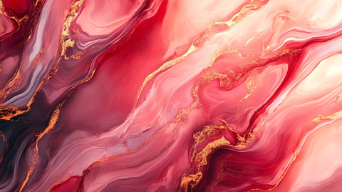 红色流体创意大理石纹