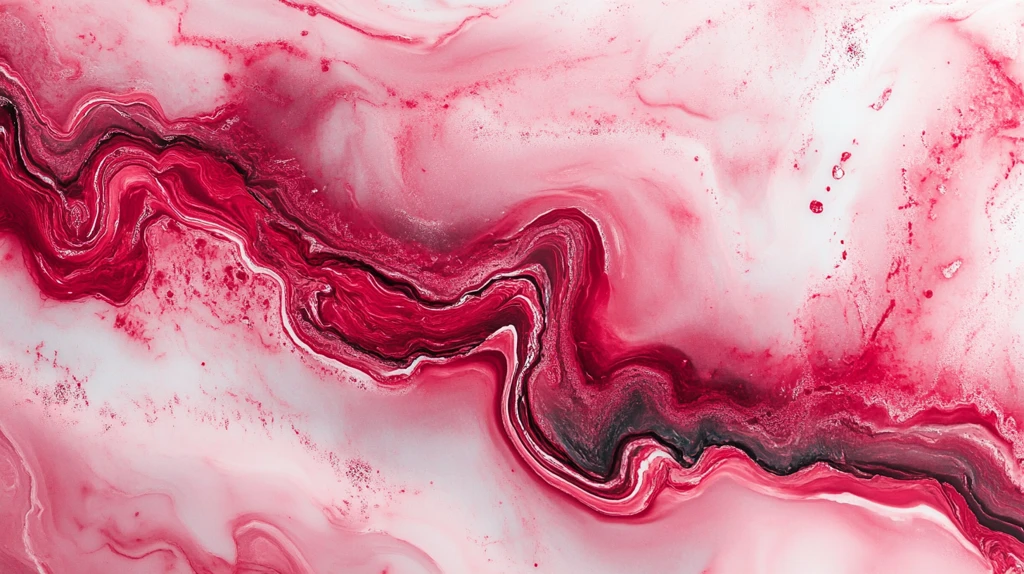 红色流体创意大理石纹