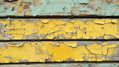 脱落彩色油漆木板