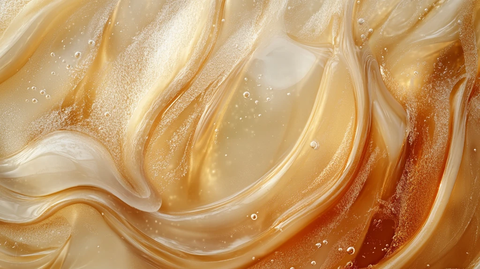 金色抽象流体纹理背景