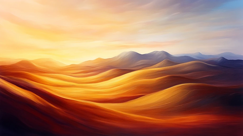 金色山脉立体山脉